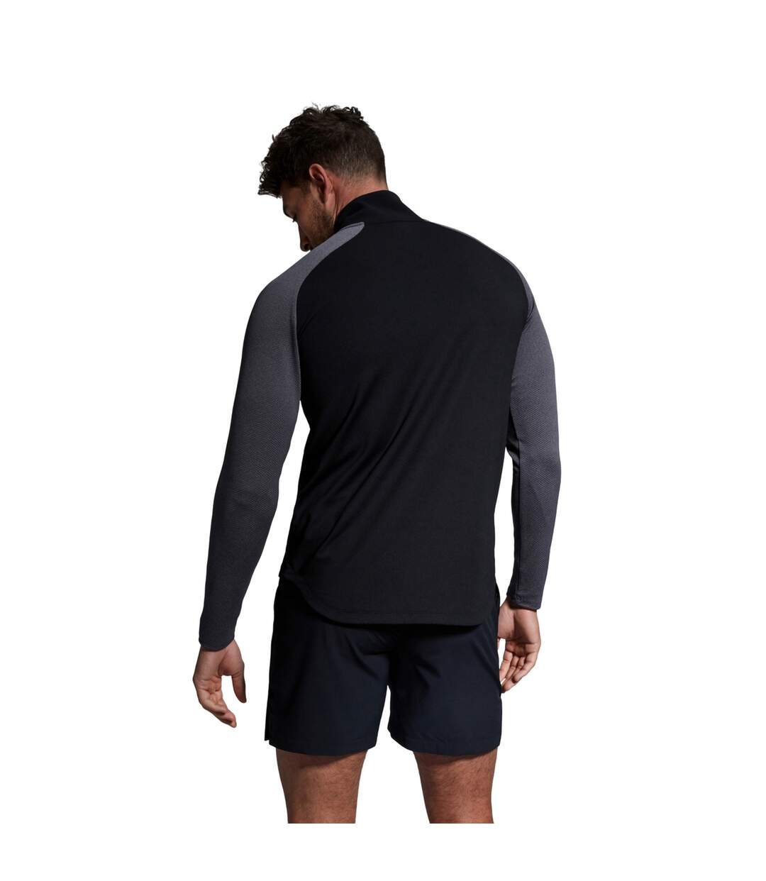 Mens Elite Base Layer Top Black Magnet Marl Canterbury-4