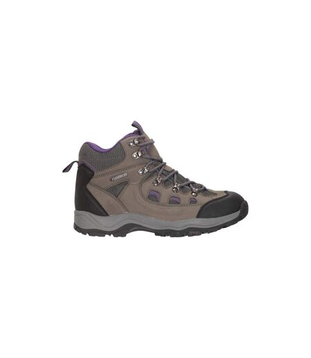 Womens/ladies Adventurer Waterproof Walking Boots Grey Mountain Warehouse