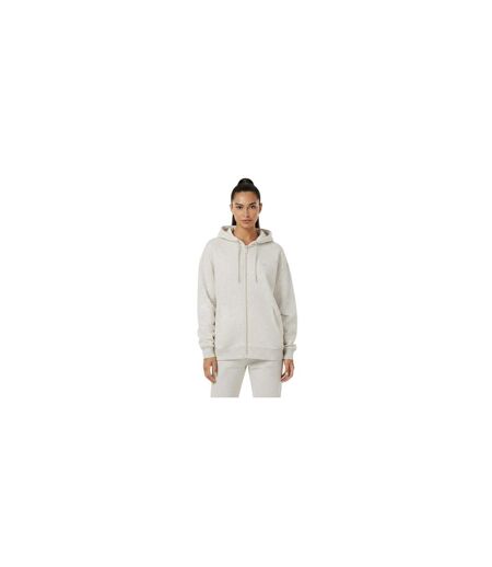 Veste À Capuche Femme Blanc Cassé Chiné USA