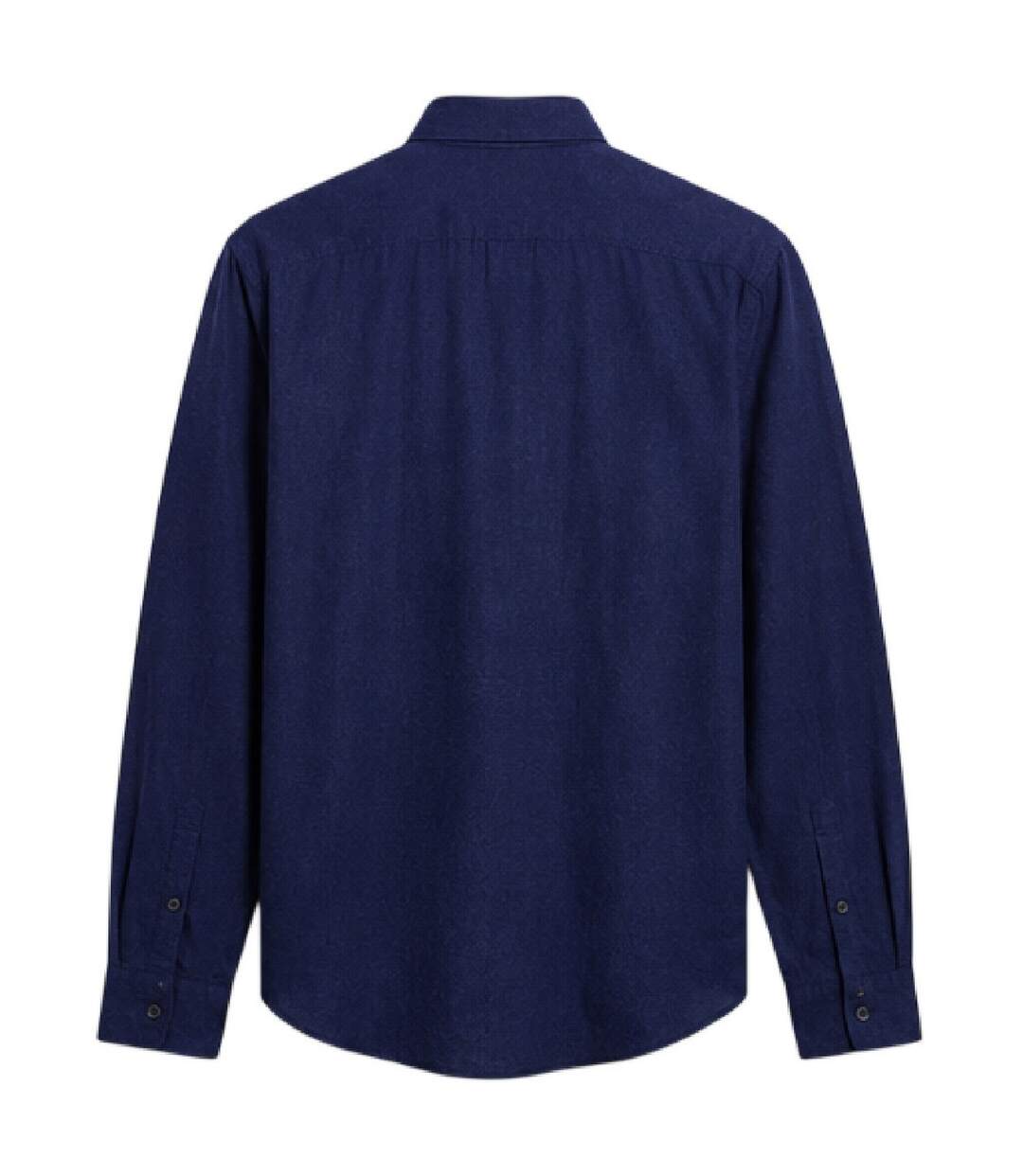 Mens Regular Button-down Shirt True Blue Farah-2