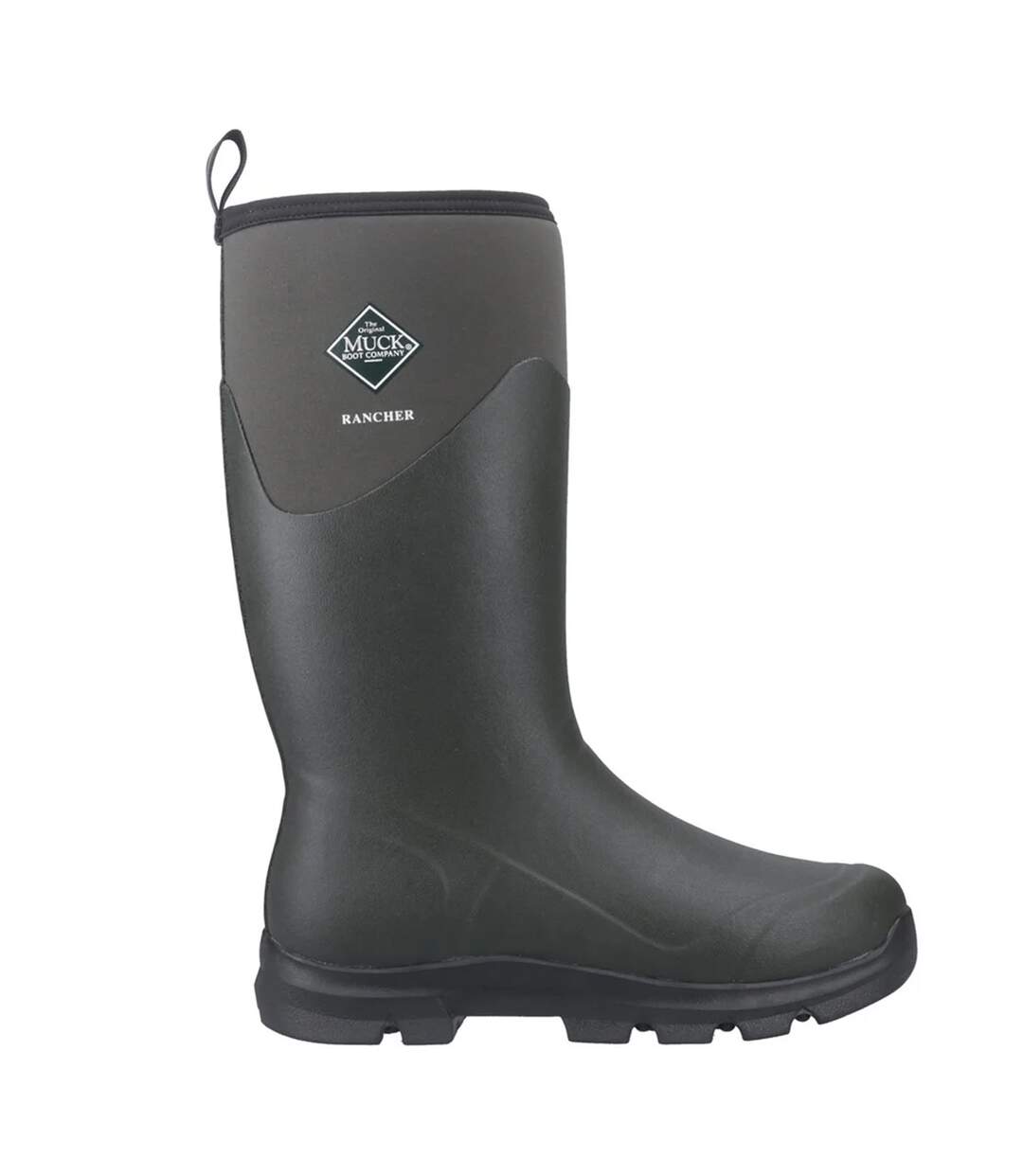 Mens Rancher Wellington Boots Dusty Olive Black Muck Boots-3