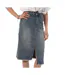 Jupe en jean bleu clair femme monday premium 392-1