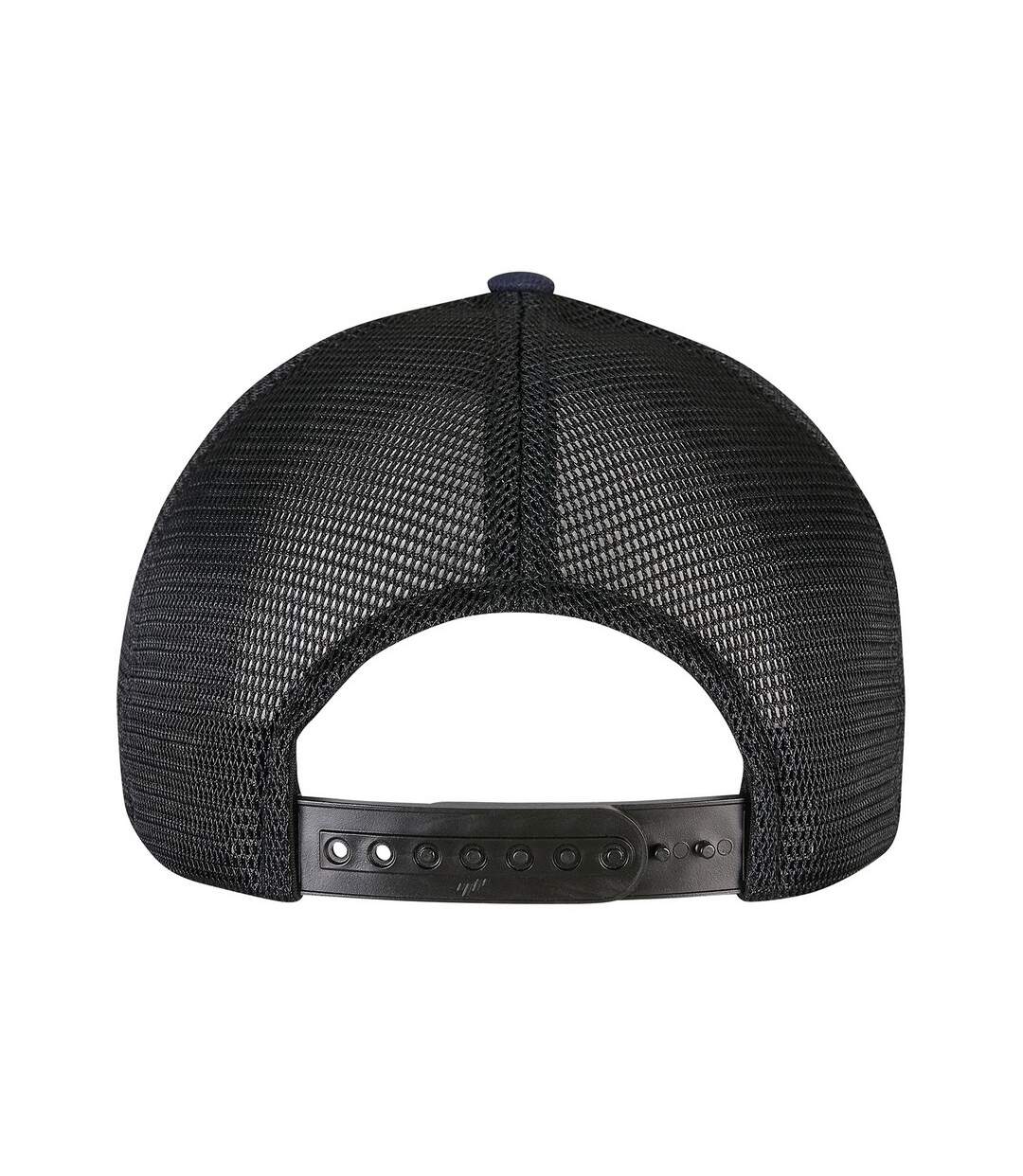 Unisex adult 110 canvas structured trucker cap navy/black Flexfit-2