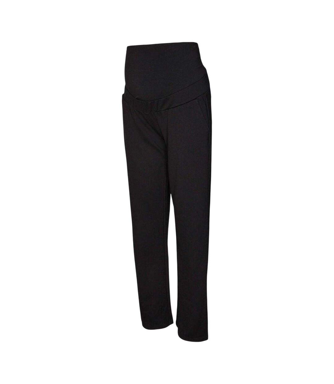Pantalon De Grossesse Motif/style Uni Femme Noir Mamalicious-2