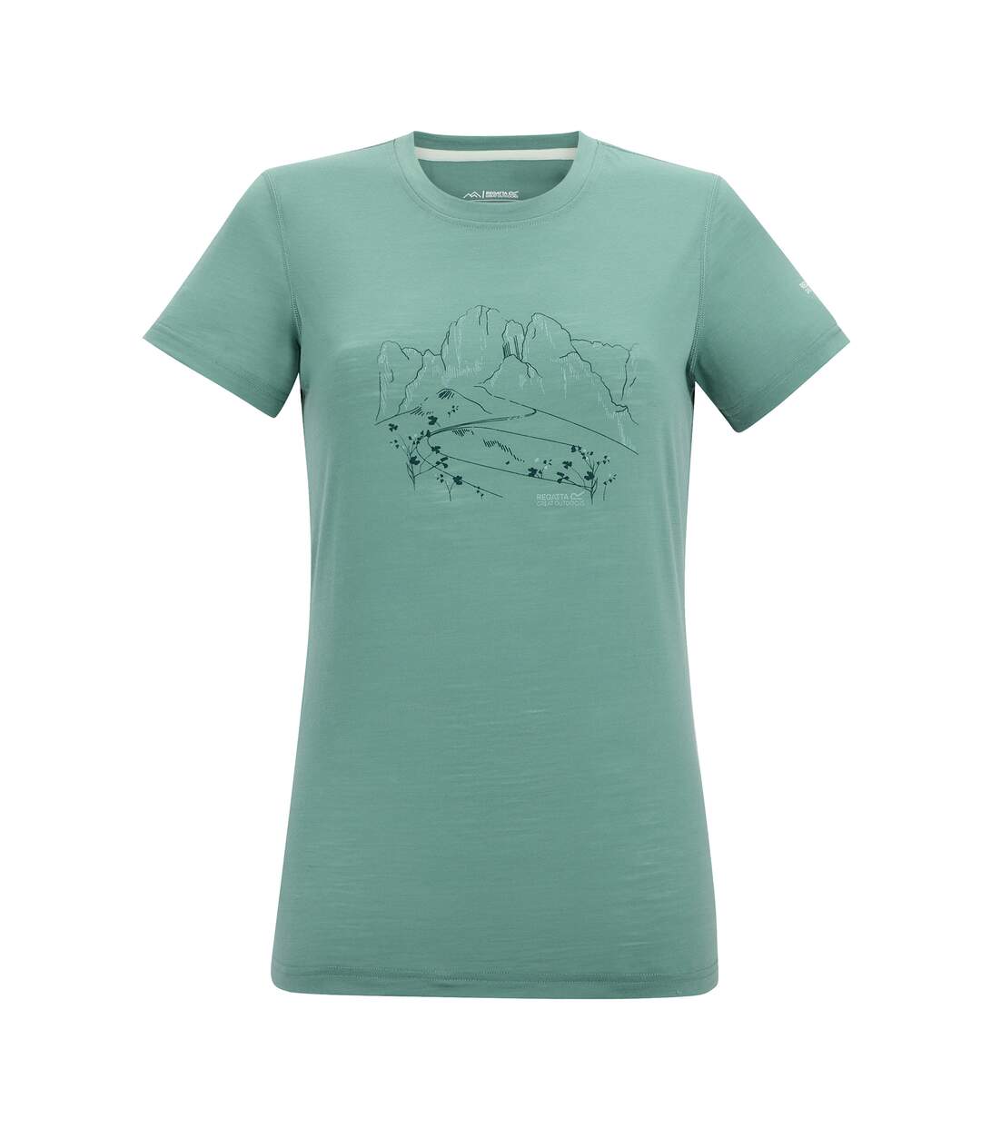 Womens/ladies Escade Protea T-shirt Ivy Moss Regatta-2