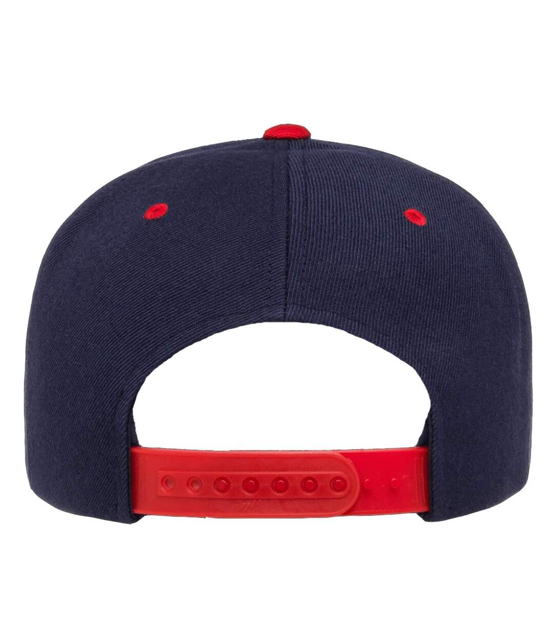 Casquette ajustable classique homme bleu marine / rouge Yupoong-2