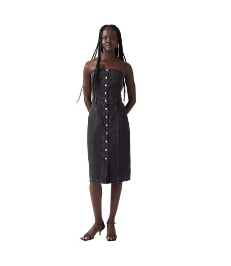 Robe Mi-longue Femme Noir Levis