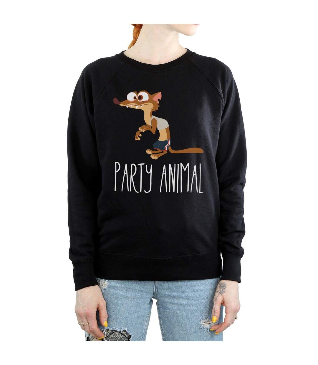 Disney - Sweat ZOOTROPOLIS PARTY ANIMAL - Femme (Noir) - UTBI12174-4