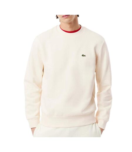 Sweat beige homme lacoste sh9608 - l