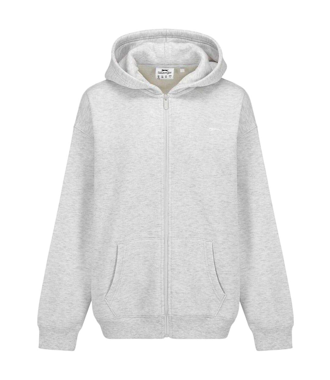 Veste À Capuche Femme Blanc Cassé Chiné Chiné Slazenger-1