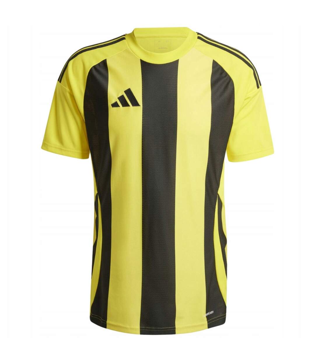 Maillot De Foot Style À Rayures Homme Noir Jaune Adidas-2