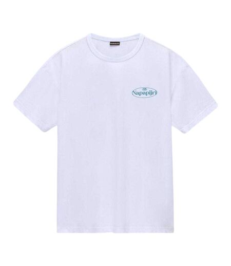 T-shirt Motif/style Graphique Homme Blanc Napapijri