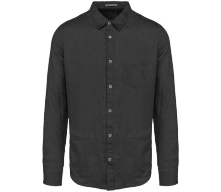 Chemise en lin - Homme - PATS504 - gris anthracite