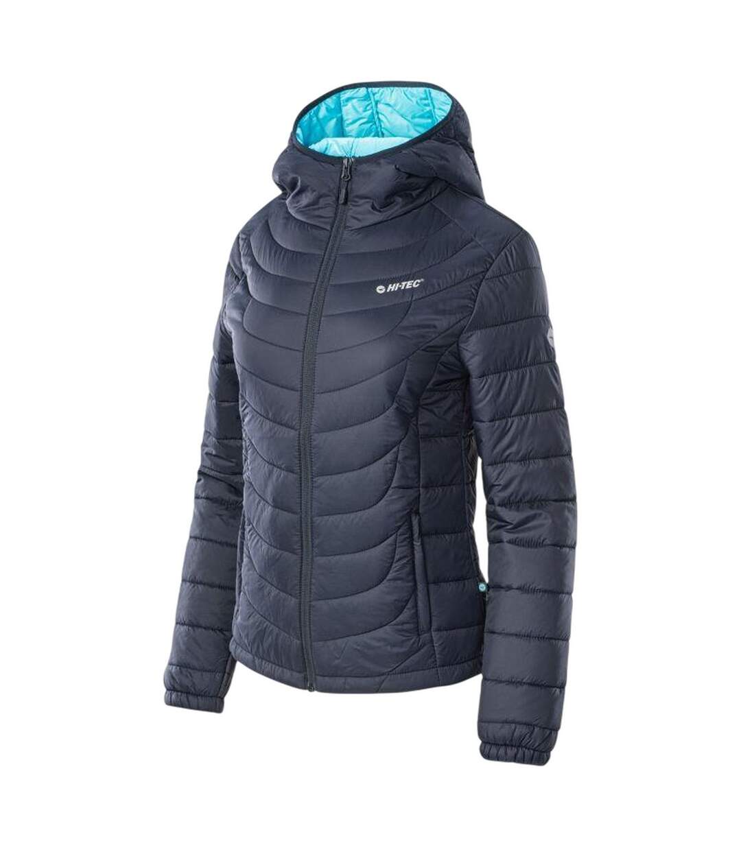 Doudoune Motif/style Matelassé Nahia Femme Bleu Marine Foncé Hi-Tec-4