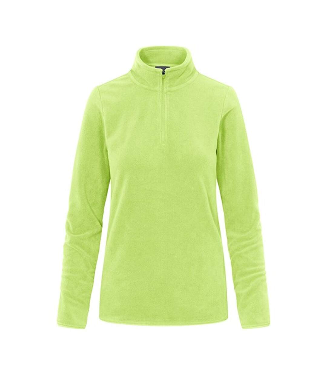 Veste polaire troyer femme vert citron Promodoro-1