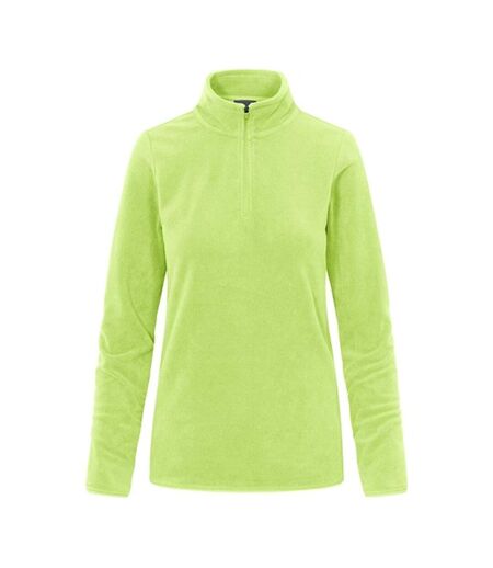 Veste polaire troyer femme vert citron Promodoro