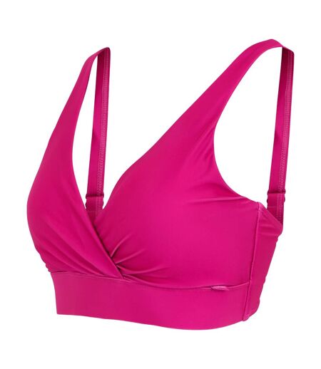 Womens/ladies paloma plain bikini top pink fusion Regatta