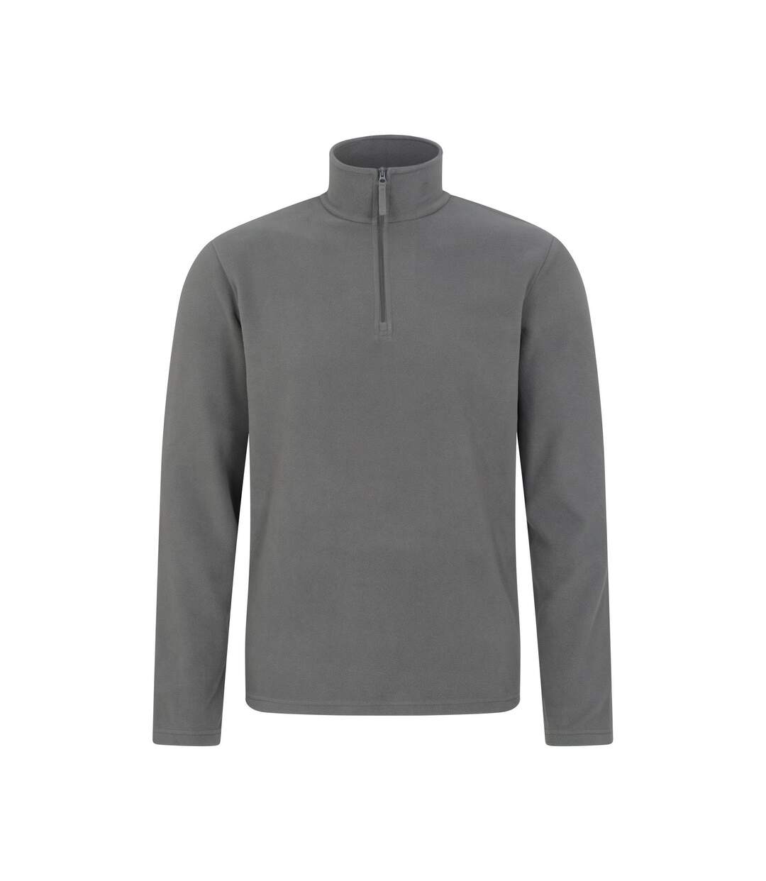 Mens Camber Ii Half Zip Fleece Top Dark Grey Mountain Warehouse-1