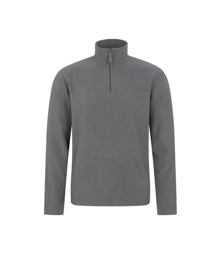 Mens Camber Ii Half Zip Fleece Top Dark Grey Mountain Warehouse