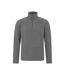 Mens Camber Ii Half Zip Fleece Top Dark Grey Mountain Warehouse-1