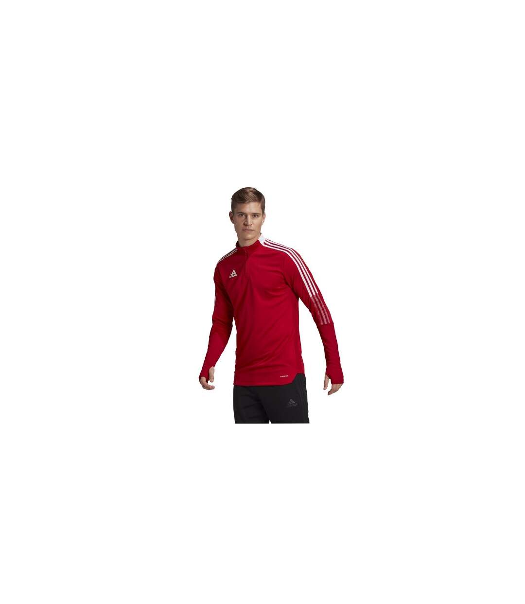 Sweat Entraînement Tiro Homme Rouge Adidas-1