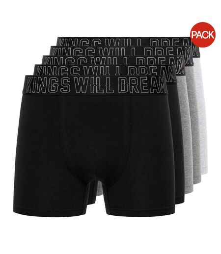 Pack Of 5  Mens Kingsport Boxer Shorts  Multicoloured Kings Will Dream