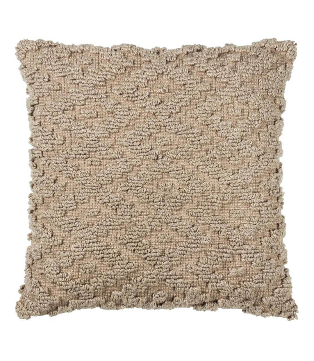 Calvay chunky textured cushion cover 50cm x 50cm taupe Yard