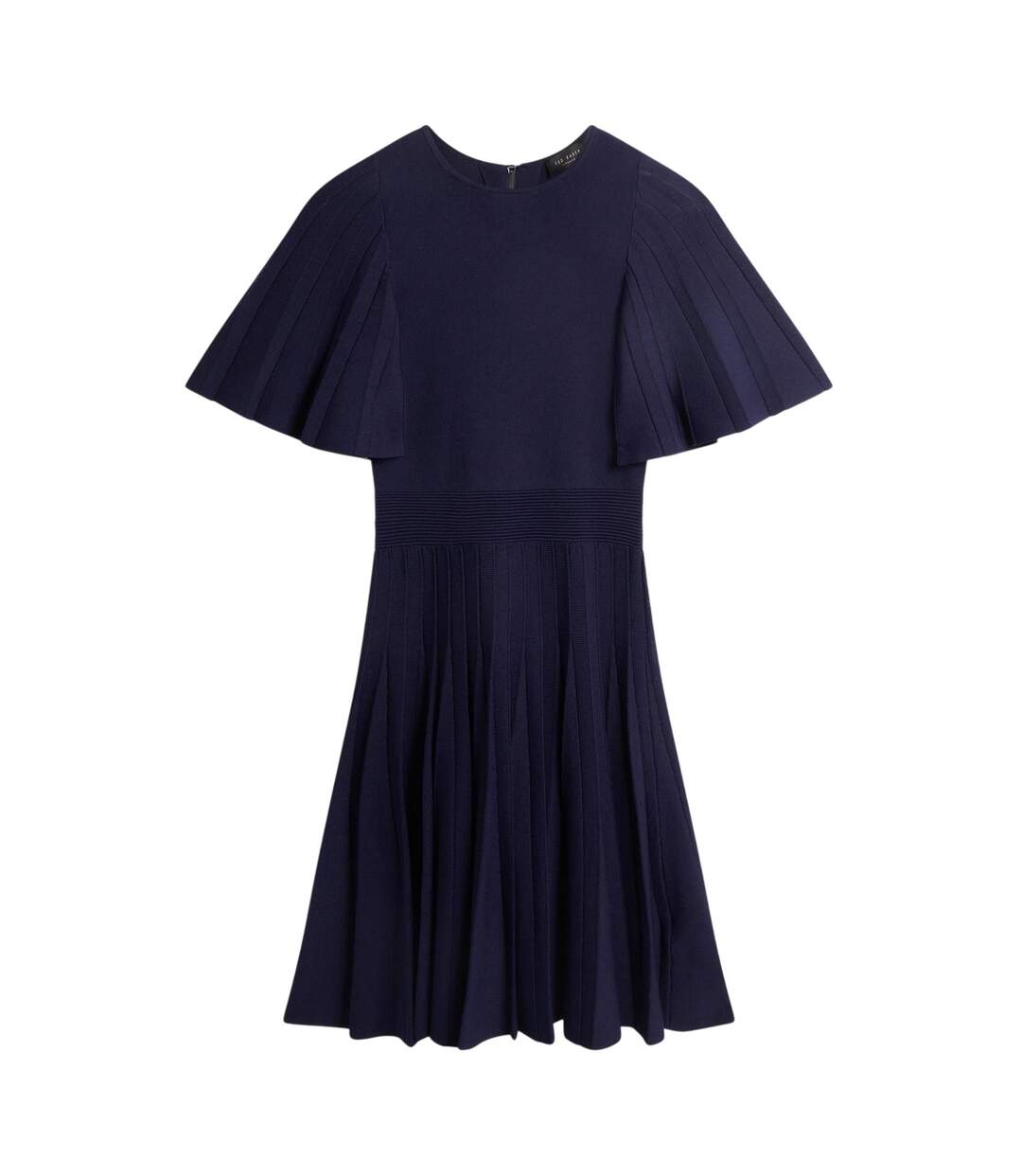Robe Patineuse Manches Volantées Femme Bleu Marine Ted Baker-2