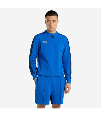 Umbro Mens Panelled Relaxed Fit Sweatshirt (Regal Blue/Estate Blue) - UTUO2085