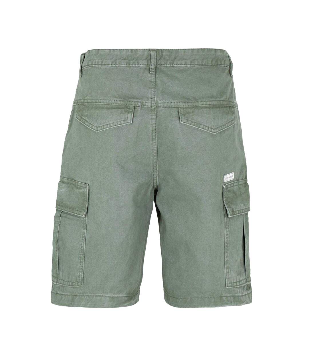 Mens Cotton Blend Cargo Shorts Slate Jack Wills-2