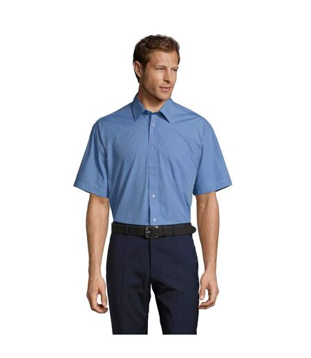 Chemise Bristol Homme Bleu Violet Pastel SOLS