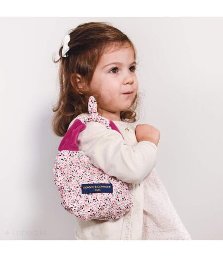 Doudou amusette polyester collection LES PETITS FUTÉS Lapin