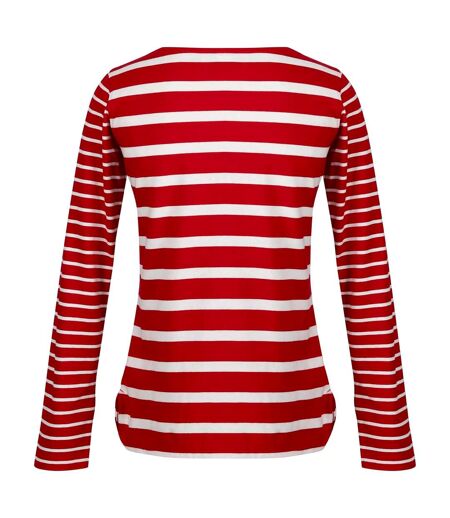 Regatta - T-shirt FARIDA - Femme (Rouge / Blanc) - UTRG8449