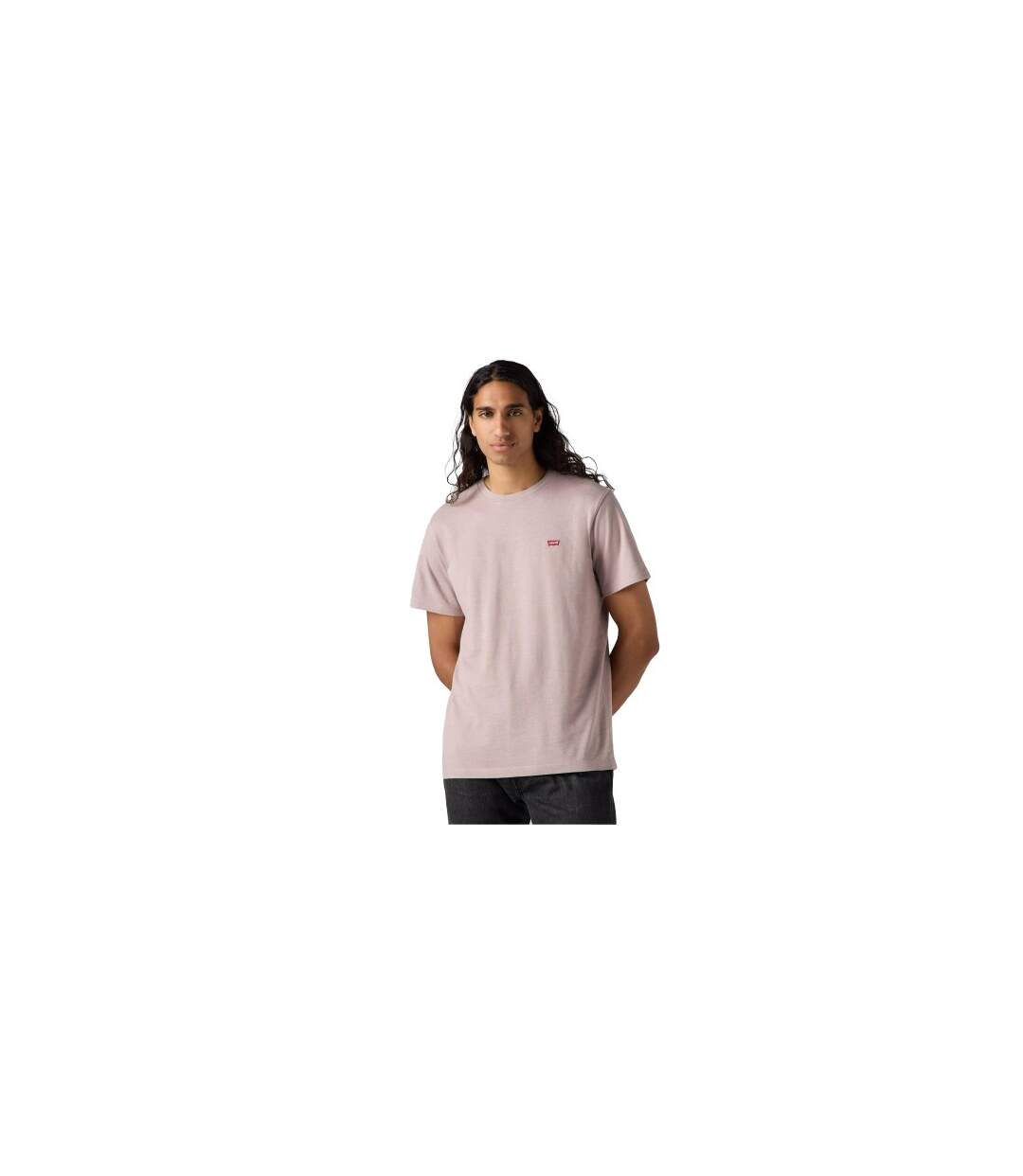 T-shirt Motif/style Aile De Chauve-souris Et Logo Original Homme Violet Levis-1