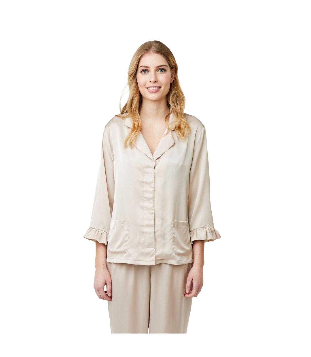 Haut De Pyjama Motif/style Uni Saga Femme Gris Foncé CCDK Copenhagen-1
