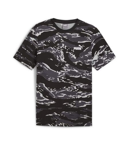 T-Shirt noir/gris homme puma camo - l