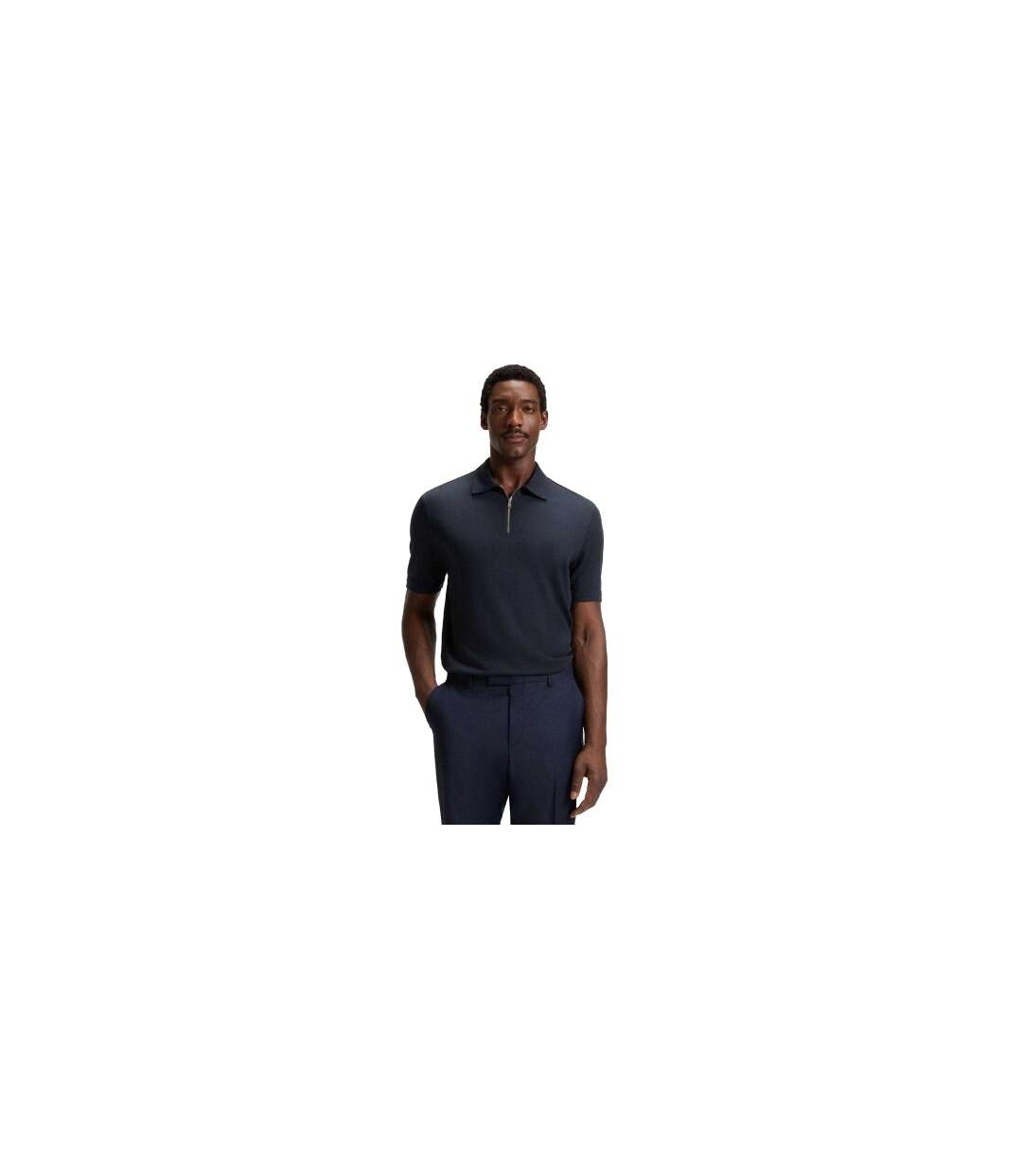 Polo Paras Homme Bleu Foncé Boss-1