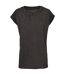 T-shirt Motif/style Teinture Par Pulvérisation Femme Gris Foncé Build Your Brand-1