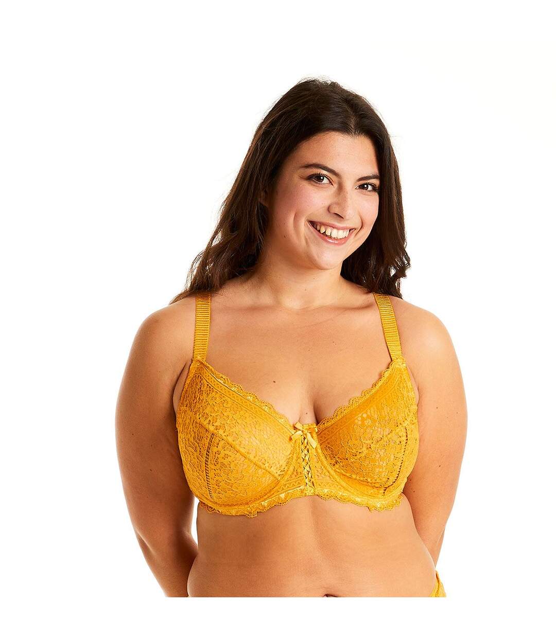 Soutien-gorge grand maintien jaune Elena