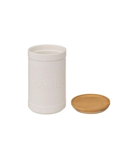 Boîte à Sucre Ronde Natureo 19cm Blanc
