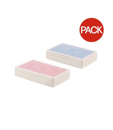 Pack of 2  Classic playing card deck set  one size red/blue MidOcean