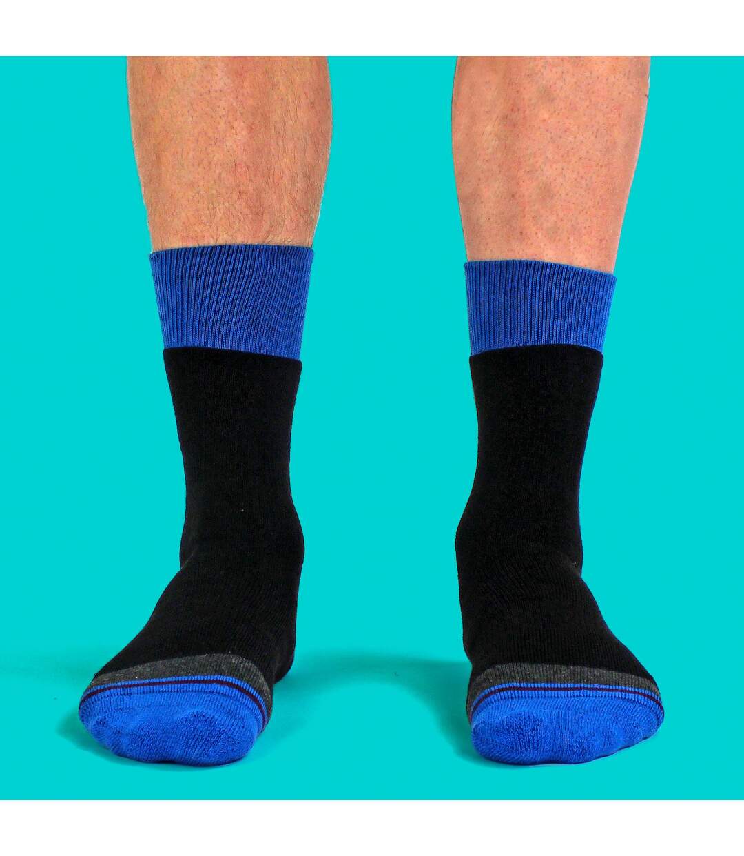 3 Pack Mens Cushioned Anti Blister Dual Layer Hiking Socks-4