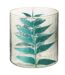 Vase Design en Verre Feuille 16cm Bleu-1