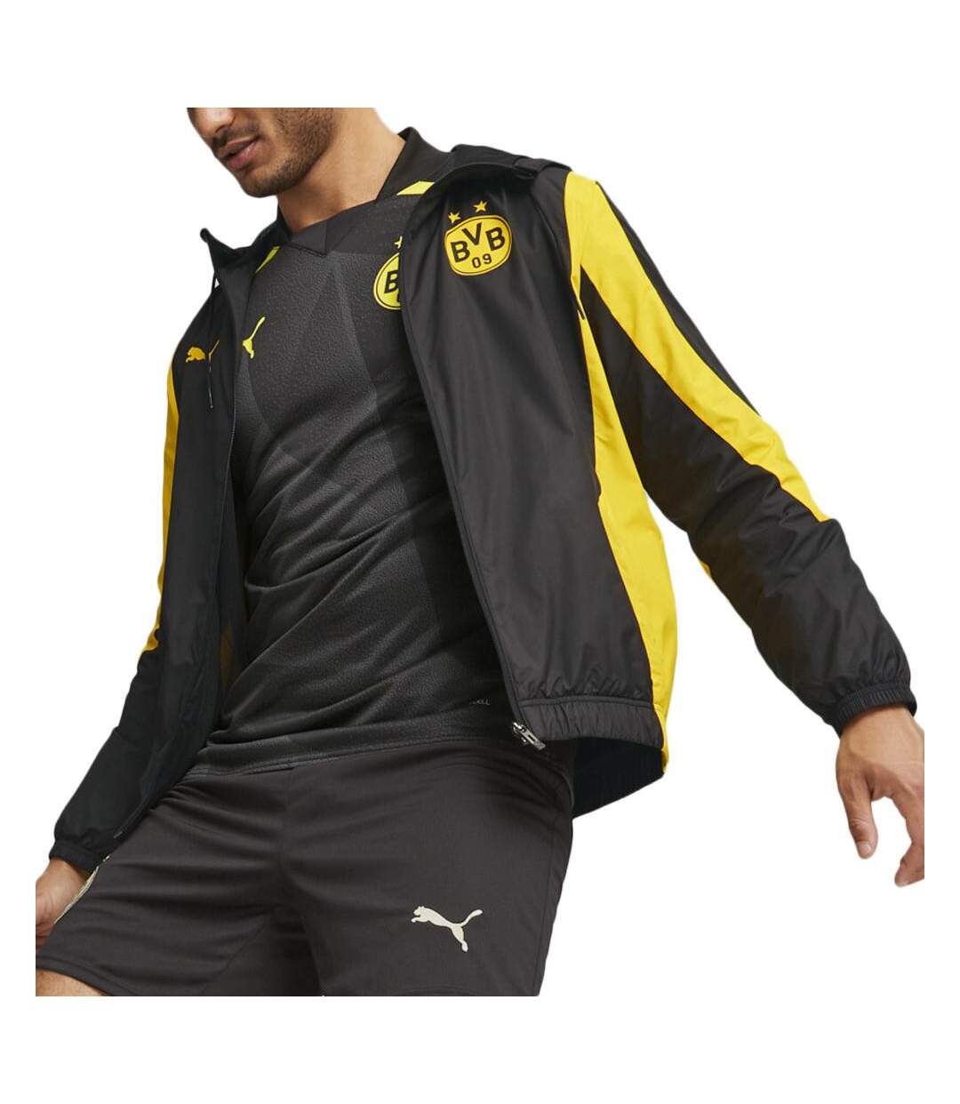 Borussia dortmund veste noire homme puma 23/24 - l-1