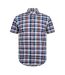 Chemise Motif/style À Carreaux Homme Blanc Bleu À Carreaux Ralph Lauren-1