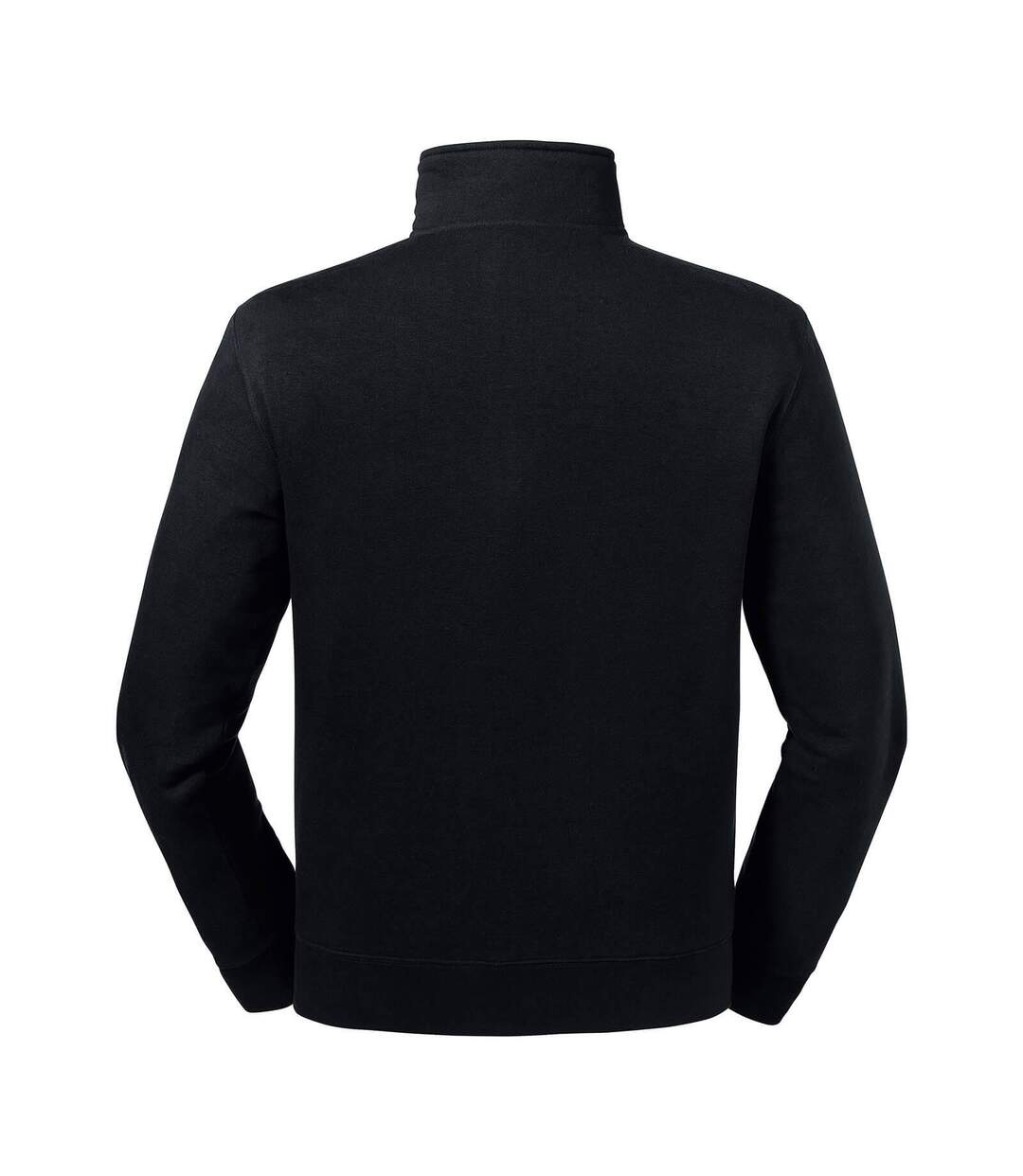 Sweat-shirt Authentique À Quart De Fermeture Éclair Pour Hommes Noir Russell-2