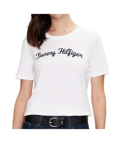 T-shirt blanc femme tommy hilfiger breezy - l