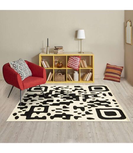 Tapis salon et chambre tissé motif géométrique AF1 QR