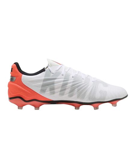 Mens King Match Firm Ground Football Boots White Red Puma