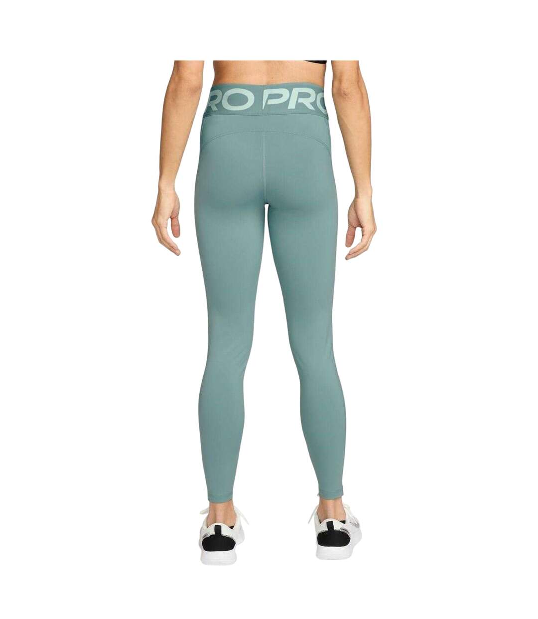 Legging Pro Femme Blanc Turquoise Nike-2